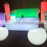 PE LED Modern Sofa Furniture / Night Club Plastic Sofa Set/ Glow Led Sofa thumbnail-6