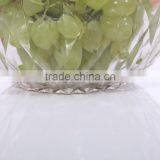 Set 5 Engraving Large Clear Decorative Glass Salad Bowls thumbnail-5