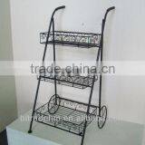 Metal Plant Holder With Wheel thumbnail-1