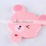 Cartoon Bear Shaped Printed Plastic Sliding Cover Mirror thumbnail-4