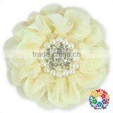 White Fake Rose Cheap Diasy Flower Jewel Artificial Flower thumbnail-5