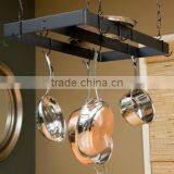 Wrought Iron Kitchen Pot Rack thumbnail-1
