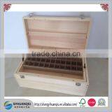 2015 Cusom High Quality Pine Wood Cufflink Jewelry Box With Tray and Removable Compartments thumbnail-2