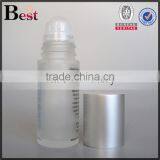 30ml Roll on Glass Bottle Cylinder Deodorant 30ml Roll on Glass Bottle Silk Logo Printing OEM thumbnail-2