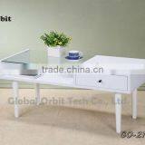 2016 High Quality Tempered Glass Modern Wooden Coffee Table thumbnail-6