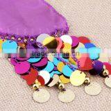 Dancing Coin Chain Sequin Belly Dance Hip Belt Skirt Scarf Wrap Waistband thumbnail-4
