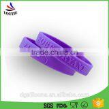 New Design Promotional Colorful Debossed Silicone Wristband thumbnail-3