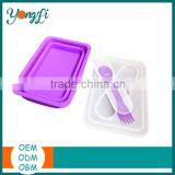 Eco-friendly Silicone Stainless Steel Insulated Lunch Box thumbnail-1
