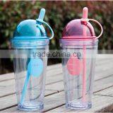 UCHOME High End Unique Promotional Popular Plastic Cup With Straw thumbnail-2