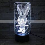 UCHOME Acrylic 7 Colorful 3D Illusion Night Light Bluetooth Speaker 3D Night Light thumbnail-3