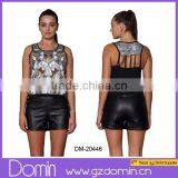 New Style Summer Fashion Design Sequin Ladies Tops