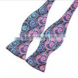 HD-DS24 Resized Silk Men's Woven Self Bowtie/men's Silk Tie thumbnail-1