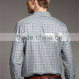 New Design Small Checked Blends Cotton Men Shirt SL0071 thumbnail-2