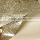 Metallic PVC Artificial Leather Stock Lot For Decorative