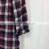 Women Garment Stock Lot High Quality Cotton Plaid Shirt thumbnail-2