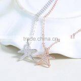 925 Sterling Silver Starfish Pendant Necklace thumbnail-3