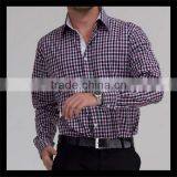 Hot Sale 100% Cotton Plaid Design Mixed Size Long Sleeve Men Shirt 2016 thumbnail-1