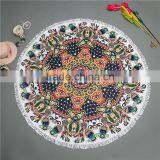 2017 Hot Sale Soft High Quality Printed Round Beach Towel Women Shawls thumbnail-6