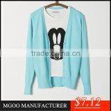 MGOO New Arrival 25 Colors Stock Woollen Women Cardigan Sweaters Buttons Up Knitted Fashion Clothes SW025 thumbnail-2