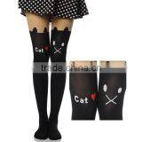 Cat Tower Tattoo Socks Sheer Pantyhose Girls Sexy Foot Stockings18842 thumbnail-3