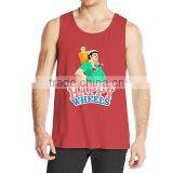 Custom Mens Printed Cotton Silk Tank Top thumbnail-3