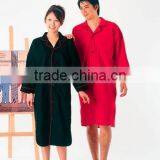 100% terry cotton plain unisex bathrobe