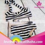 Wholesale Lovebaby Pernickety Black Stripe Micro Kids Bikini LBP4120615 thumbnail-1