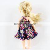 SHIJ 2017 Summer Floral Ruffles Girl's Dress Cotton Kids Clothes thumbnail-6