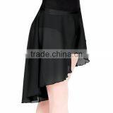 2016 - Half Skirt Black Chiffon Wrap Skirt for Latin thumbnail-1
