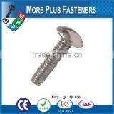 Made in Taiwan Brass Stainless Steel Zinc Plated Round Slot Machine Screw thumbnail-5