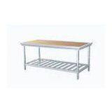 Custom Commercial Stainless Steel Kitchen Work Table For Hotel / Restaurant