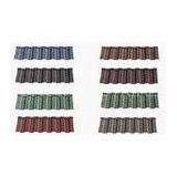 Metal Roofing Shingles Tiles Classical , Green Brown Color Stone Coated Roof Tile thumbnail-1