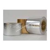 Greaseproof Metallized Bright Gold Aluminum Foil Paper  For Meat Baking