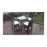 Luxury All Weather Resin Wicker Bar Set For Home Patio / Balcony