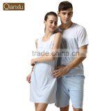 Trade assurance Qianxiu couple showy stiped sweethearts sleepwear