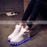 Factory Wholesale Hot Fashion Cool Light up Shoes Street Dance Luminous High Top LED Sneakers Casual Shoes for Men Women thumbnail-4