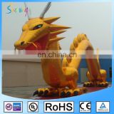 Custom Golden Nylon Attractive Inflatable Dragon, Giant Inflatable Dragon