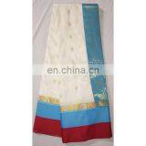 Women's Designer Wedding Wear Red Border Handmade Kanjeevaram Banarasi Silk Bridal Saree Party Wear Dress thumbnail-1