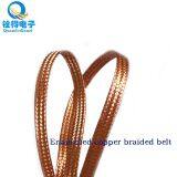 We Can Supply 8MM Flat Wire Width Enameled Copper Braid Belt Red Copper Braid Belt thumbnail-2
