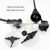 Customized PVC Rubber Cable IP65 Waterproof Outdoor Garden Pation Lights String thumbnail-4