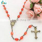 Hot Sale Religious Plastic Rosary Bead Necklace thumbnail-3