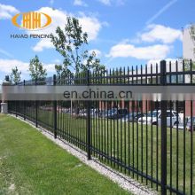 Boundary wall welded pressed spear top steel fence