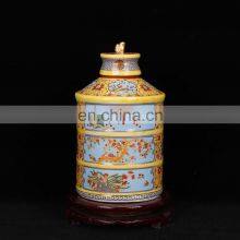 Oriental Antique Replica Qing Yongzheng Year Ceramic Porcelain Vase thumbnail-2