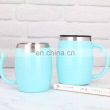 Blue Color Sublimation Stainless Steel Mug Tumbler thumbnail-2