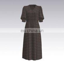 MANUFACTURER SUPPLY LINEN BLENDING YARN DYED FABRIC HIGH QUALITY CHECK thumbnail-5