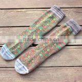 C58375S 2015 Korean Fashion Style Printed Ladies Boots Socks thumbnail-2