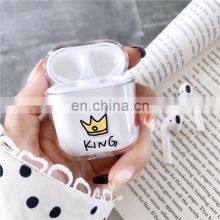 Cute Cartoon Clear PC Case For Airpods 1 2 Wireless Headphone Shockproof Box For Apple Air Pods thumbnail-2