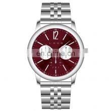 Best Selling Brand Your Custom Logo Oem and Odm All Stainless Steel Waterproof 3 Eyes Minimal Watch Men thumbnail-5