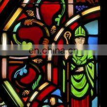 Custom Church Stained Glass Sheets Tiffany Style Glass Decorate Colored Art Glass Sheets For Window thumbnail-2