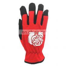 Household Wear-resisting Red Garden Hand Labor Protective Work Safety Gardening Gloves For Women thumbnail-5